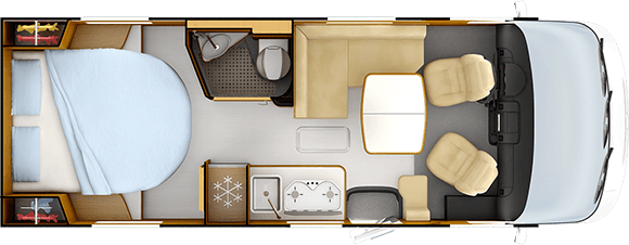 Tag-Grundriss RAPIDO 850F