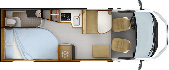 Tag-Grundriss RAPIDO V62